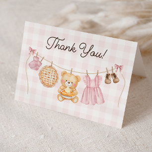 Tarjeta De Agradecimiento Chica Cutie Pie Fall