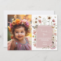 Chica de flores silvestres de Rubor Boho Fairy Bir