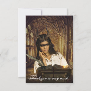 Tarjeta De Agradecimiento Chica Demon