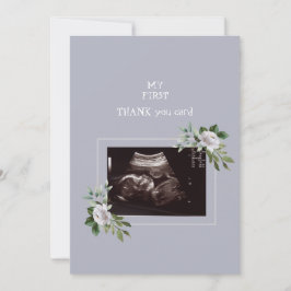 Tarjeta De Agradecimiento Chica fotográfico de ultrasonido Gracias Punto de 