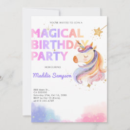 Tarjeta De Agradecimiento Chica invitado a fiesta de cumpleaños de Pastel Ra