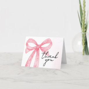 Tarjeta De Agradecimiento Chica Rosa Pequeño Boo Halloween Baby Shower