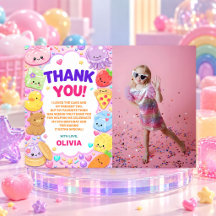 Chica Squishy Lindo Kawaii Cumpleaños Foto Colorid