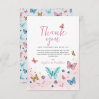 Chicas Cute mariposa rosa caprichosa m Baby Shower