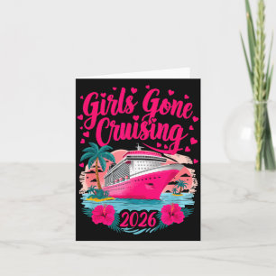 Tarjeta De Agradecimiento Chicas de crucero 2026 Vacaciones de crucero para