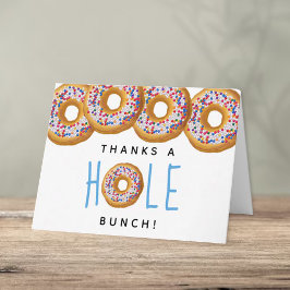 Tarjeta De Agradecimiento Chicas de Donut Modernas Baby Shower Sprinkle