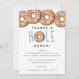 Tarjeta De Agradecimiento Chicas de Donut Modernas Baby Shower Sprinkle