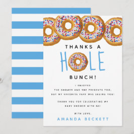 Tarjeta De Agradecimiento Chicas de Donut Modernas Baby Shower Sprinkle