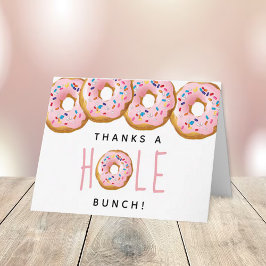 Tarjeta De Agradecimiento Chicas de Donut modernos Baby Shower Sprinkle
