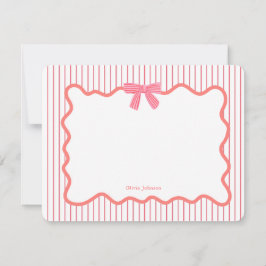 Tarjeta De Agradecimiento Chicas de marco de arco rosado