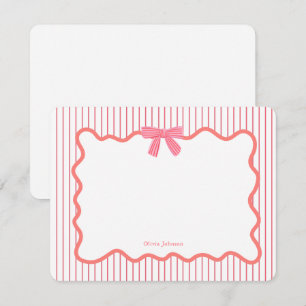 Tarjeta De Agradecimiento Chicas de marco de arco rosado
