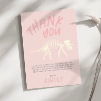 Chicas Dinosaurios Fossil Cumpleaños Rosa Gracias