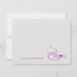 Tarjeta De Agradecimiento Chicas gemelos malva de madre embarazada Baby Show