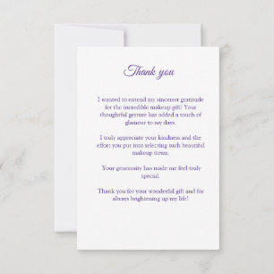 TARJETA DE AGRADECIMIENTO CHICAS MAKEUP
