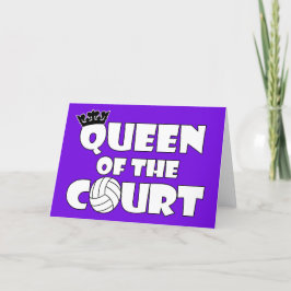 Tarjeta De Agradecimiento Chicas Voleibol Reina del color Personalizado de l
