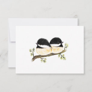 Tarjeta De Agradecimiento Chickadee Blank Notecards