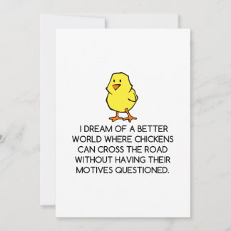 TARJETA DE AGRADECIMIENTO CHICKEN MOTIVES