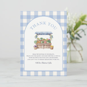 Tarjeta De Agradecimiento Chico de crecimiento local Baby Shower