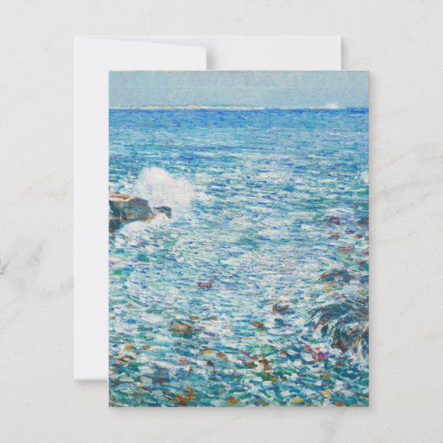 Tarjeta De Agradecimiento Childe Hassam - Surf, Isles De Shoales (Anverso)