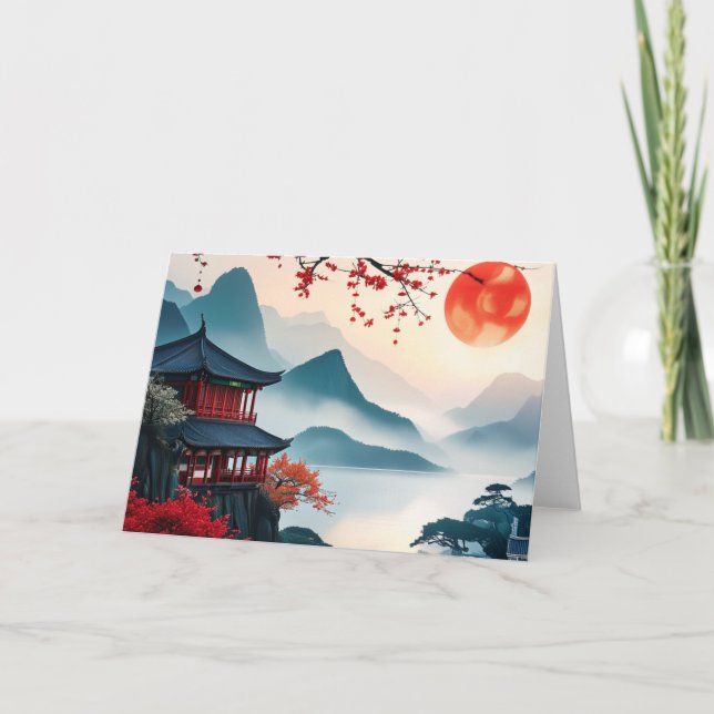 Tarjeta De Agradecimiento China (Anverso)