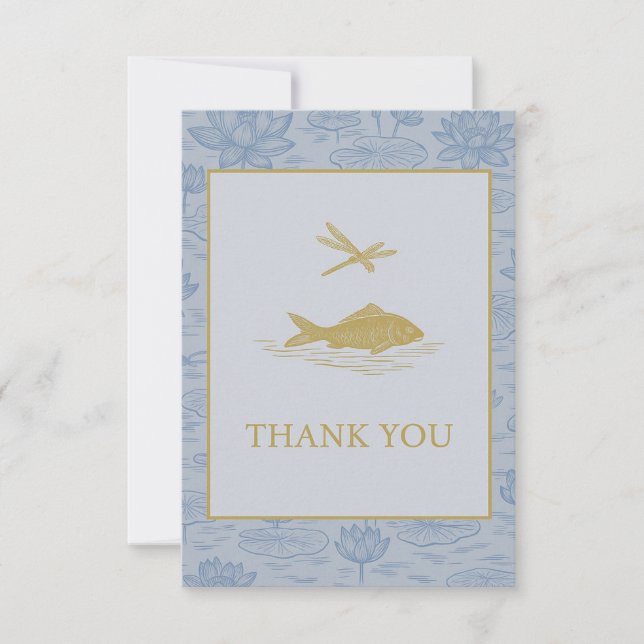 Tarjeta De Agradecimiento chinoiserie card (Anverso)