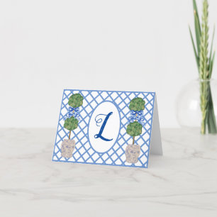 Tarjeta De Agradecimiento Chinoiserie Ginger Jar Jars Topiary
