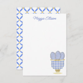Tarjeta De Agradecimiento Chinoiserie Watercolor Moda Eggs