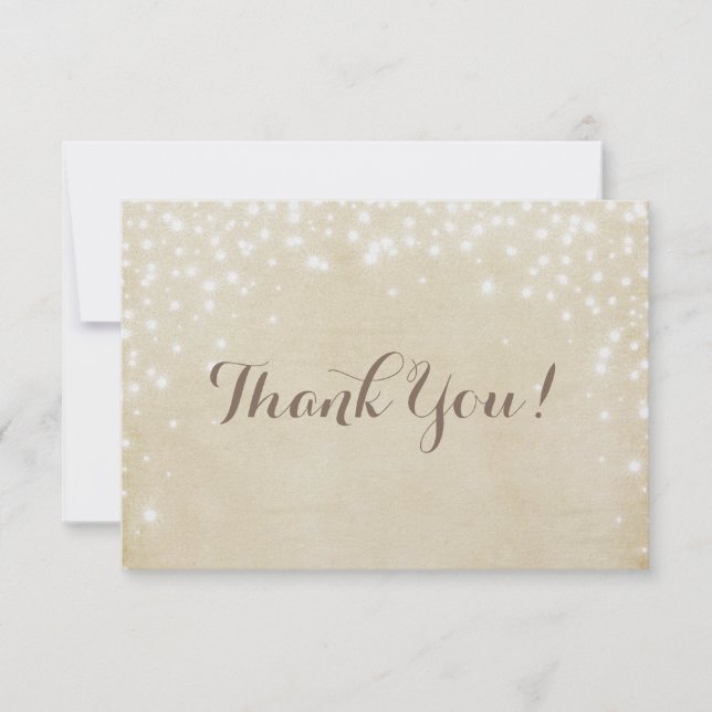 Tarjeta De Agradecimiento Chispa del pergamino (Anverso)