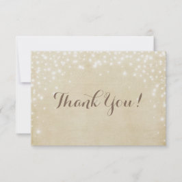 Tarjeta De Agradecimiento Chispa del pergamino