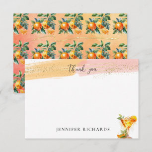 Tarjeta De Agradecimiento Chispa   Despedida de soltera con cóctel