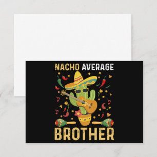 Tarjeta De Agradecimiento Chiste De Hermano Nacho Promedio Humor Cinco De Ma