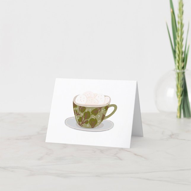 Tarjeta De Agradecimiento Chocolate caliente con malvaviscos (Subido por el creador)