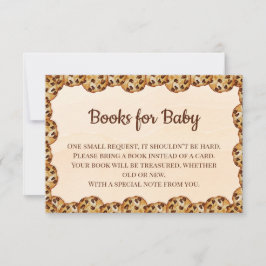Tarjeta De Agradecimiento Chocolate Chip Cookie Books for Baby Insert