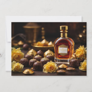 Tarjeta De Agradecimiento Chocolates dorados de mediodía