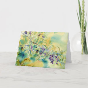 Tarjeta De Agradecimiento Chokecherries Blank Notecard