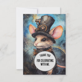 Tarjeta De Agradecimiento Chompington Gracias Personalizado de animales Stea