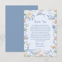 Chorreado de Acuarela Bajo el Mar Baby Shower