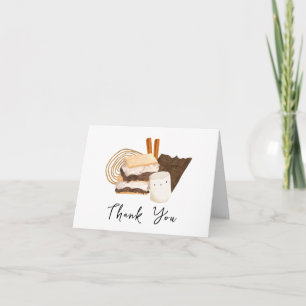 Tarjeta De Agradecimiento Chorreo Kawaii S'more Amor & Diversión Baby Shower