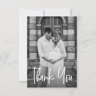 Tarjeta De Agradecimiento Chorro de bebé pequeño con foto personalizada de g