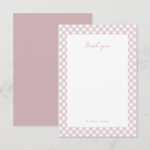 Tarjeta De Agradecimiento Chorro de rosa rosa personalizado y adorable para 