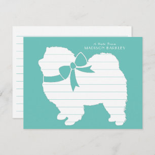 Tarjeta De Agradecimiento Chow Chow Dog Puppy