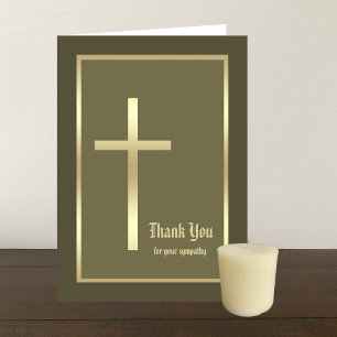 Tarjeta De Agradecimiento Christian Bereavement Sympathy Gracias Card