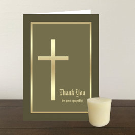 Tarjeta De Agradecimiento Christian Bereavement Sympathy Gracias Card