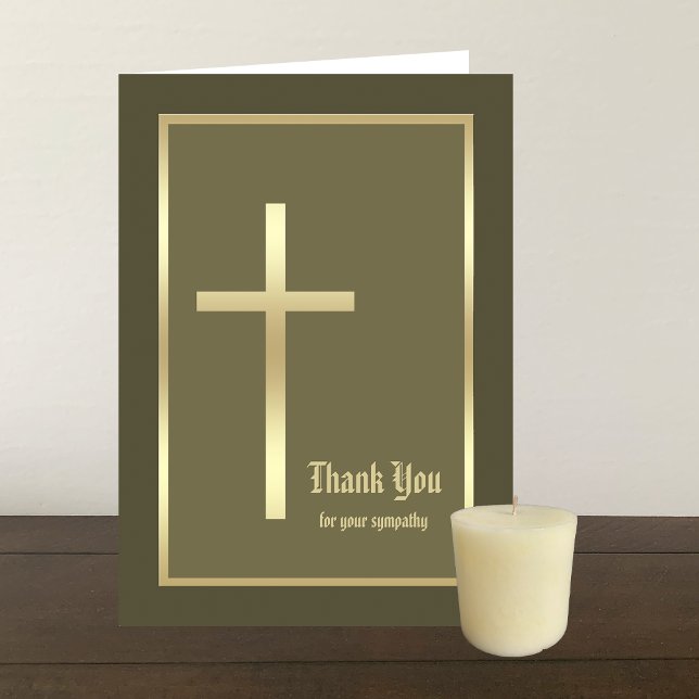 Tarjeta De Agradecimiento Christian Bereavement Sympathy Gracias Card (Subido por el creador)