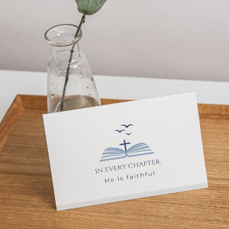 Tarjeta De Agradecimiento Christian Custom Message Scripture Inspirational