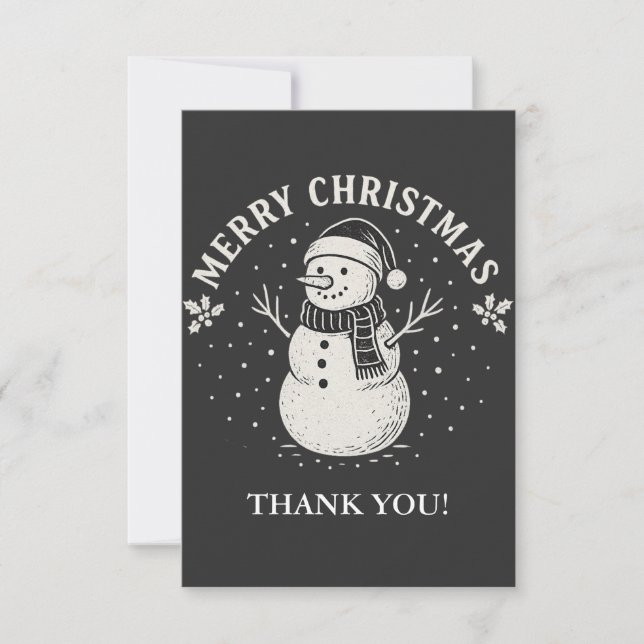 Tarjeta De Agradecimiento Christmas (Anverso)