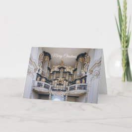Tarjeta De Agradecimiento Christmas card of a baroque organ in Germany