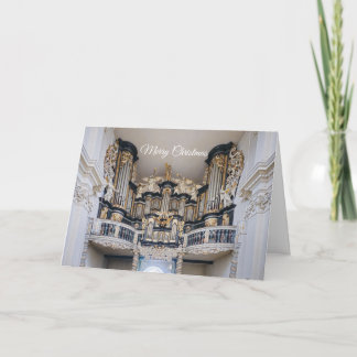 Tarjeta De Agradecimiento Christmas card of a baroque organ in Germany