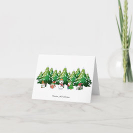 Tarjeta De Agradecimiento Christmas Gnome Card