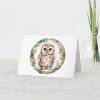 Tarjeta De Agradecimiento christmas owl illustration owl wall art holiday 